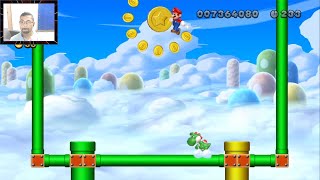 Meringue Clouds2 Seesaw Shrooms  All 3 Stars  New Super Mario Bros U NSMBU [upl. by Enael]