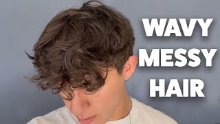 EASY Messy Hair Tutorial For The PERFECT Wavy Hair [upl. by Neila147]