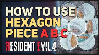 How to use Hexagon Piece A B C Resident Evil 4 Remake [upl. by Iat]