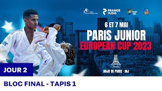 Jour 2  Tapis 1 Bloc Final  Paris Junior European Cup 2023 [upl. by Aihceyt1]