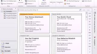 Tutorial Outlook 2010 Elektronische Visitenkarte erstellen und verwenden [upl. by Leblanc]