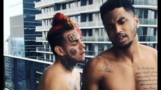 6ix9ine Trey Songz Sing To Each Other With Their Shirts Off [upl. by Arihs]