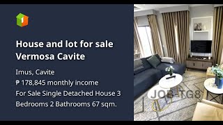 House and lot for sale Vermosa Cavite [upl. by Lukasz595]