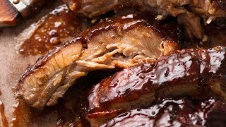 Oven Pork Ribs with sticky Barbecue Sauce [upl. by Haney]