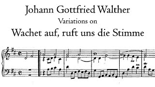 JG Walther  Wachet auf ruft uns die Stimme 2 variations  Dreifaltigkeits Organ Hauptwerk [upl. by Kent]