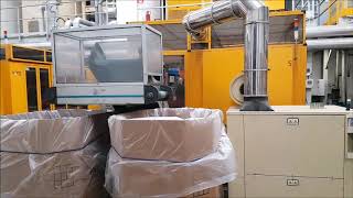 Husky HyPET 300 P100 110 E120 preform injection moulding system 2007 [upl. by Aikym]