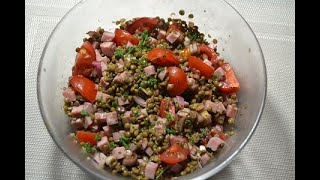 Salade lentilles jambon recette cookeo [upl. by Kidd]