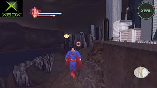 XEMU Xbox Emulator  Superman Returns Ingame  Gameplay  Widescreen Audio WIP [upl. by Lombardy]