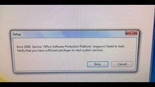 Lỗi OFFICE 2010 Error 1920 Service Office Software Protection Platform  BÍT TUỐT CHANNEL [upl. by Ynaffyt]