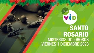 Santo Rosario de hoy Viernes 1 Diciembre de 2023 🎄📿 Misterios Dolorosos TeleVID SantoRosario [upl. by Ty177]