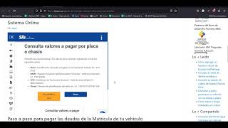 Deuda de Matrícula Vehicular ¿Cómo hacer la consulta [upl. by Hum]