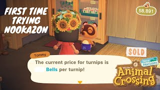 First Time Using Nookazon l Selling Turnips For Profit  Animal Crossing New Horizons Playthrough [upl. by Pfeffer]