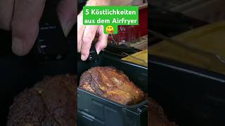 5 Köstlichkeiten aus dem Airfryer 😋 Die musst Du probieren 👍 airfreyer schweinebraten einfach [upl. by Beverlie]