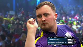 LUKE LITTLERS FIRST TV TITLE Littler v Van Gerwen  2024 Bahrain Darts Masters FULL FINAL [upl. by Rosie]