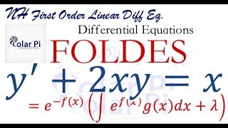 Solving First Order Nonhomogeneous Linear Differential Equations [upl. by Jolyn809]