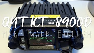 QYT KT8900D Mini Transceiver  Menu amp Function Walkthrough [upl. by Caswell]