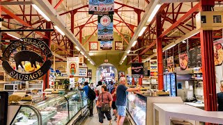 Walking through Findlay Market in downtown Cincinnati Ohio [upl. by Helman263]