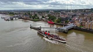 PS Waverley Arrives at Gravesends Town Pier 24092023 [upl. by Meakem]