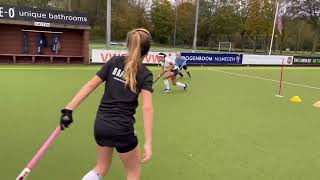 SKILLZ Hockeysupport  passing en aanname onder druk amp interceptie [upl. by Arodasi]