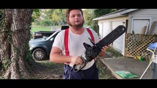 WORX electric chainsaw unboxing [upl. by Ferren301]