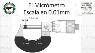 Medir con micrómetro en centésimas de milímetro [upl. by Ahtnammas]