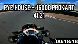 Rye House ProKart 160cc Hot Lap  4121 [upl. by Ahsinnek862]