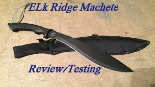 Elk Ridge Machete ReviewTest [upl. by Feldt]