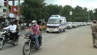 quotAMBULANCE AWARENESS RALLY 1st Time Worldwidequot at KarimnagarAP INDIA Courtesy IYSO Team INDIA [upl. by Alag]