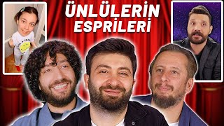 KOMEDYENLER ÜNLÜLERİN ESPRİLERİNİ İZLİYOR [upl. by Lavine874]