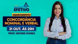 Concordância Verbal e Nominal para concursos  Profª Dayene Gomes [upl. by Lerraf]