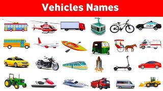 Vehicles Name  Vehicles Vocabulary  Vehicles Name with pictures  Transports Name  English daily [upl. by Laud]