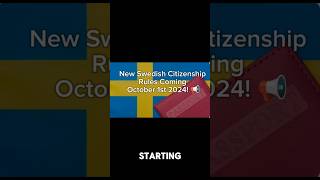 Sweden’s New Citizenship Rules – What You Need to Know [upl. by Blaine]