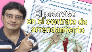 Qué es el preaviso en el contrato de arrendamiento de vivienda [upl. by Hahn]