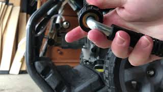 Wilks Genuine USA TX750i Petrol Pressure Washer  Installing instant couplings [upl. by Damas293]