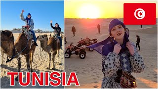 Quad biking amp camel riding in SAHARA DESERT Douz Tunisia 🇹🇳 [upl. by Jeffers259]