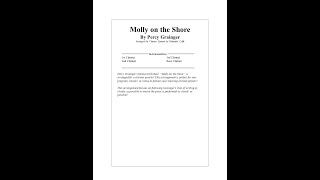 Molly on the Shore By Percy Grainger Clarinet Quartet Arr Nathaniel Calili [upl. by Sezen]