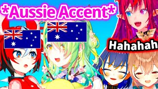 Bae And Fauna Talk In Aussie Accent Suddenly Everyone 【Hololive EN】 [upl. by Nnylirehs960]