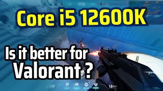 Core i5 12600K  Is it BETTER for Valorant [upl. by Meijer]