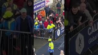 Falkirk fc v Hamilton Hamilton fans acting hard behind the stewards lol falkirkfc falkirkbairns [upl. by Reynold]