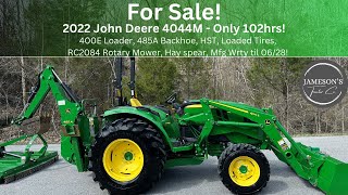 2022 John Deere 4044M TLB [upl. by Helga196]