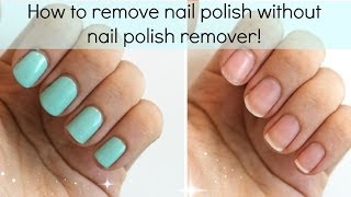 3 Ways To Remove Nail Polish WITHOUT Nail Polish Remover  Viki NailBeauty [upl. by Swithbert540]