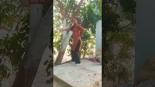 Engada Antha Manja Saree dance trending [upl. by Gurl263]