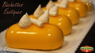 ❅ Recette de MiniBûches de Noël aux Fruits Exotiques ❅ [upl. by Jaquelin944]