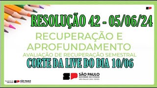 RECUPERAÇÃO SEMESTRAL  LIVE DA SEDUC [upl. by Ransell499]