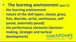 HSC PDHPE Core 2  The Learning Environment  Part 1 [upl. by Atkins198]