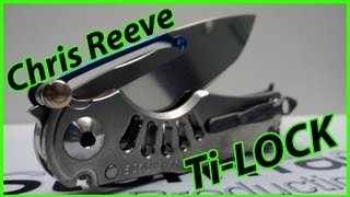 CRK Chris Reeve Knives TiLock Framelock Knife Review [upl. by Brita]