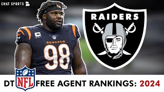 Top NFL Free Agent DTs In 2024 Ranking The Top Defensive Tackles The Las Vegas Raiders Should Sign [upl. by Klinger701]