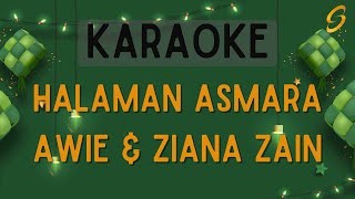 Awie amp Ziana Zain  Halaman Asmara Karaoke [upl. by Keefer600]