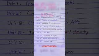 Bsc 2nd semester chemistry syllabus  bsc 1st year 2nd semester chemistry syllabus  bscchemistry [upl. by Chrotoem]