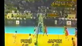 PERU VS JAPON MUNDIAL DE VOLEY 1982 [upl. by Inahteb637]